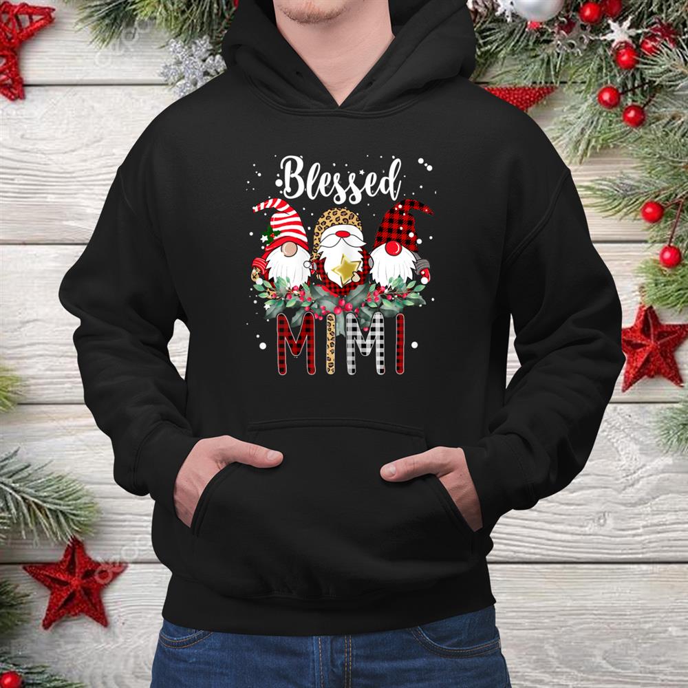 Three Gnomes In Leopard Printed Buffalo Plaid Christmas Shirt Three Gnomes In Leopard Printed Buffalo Plaid Christmas Shirt