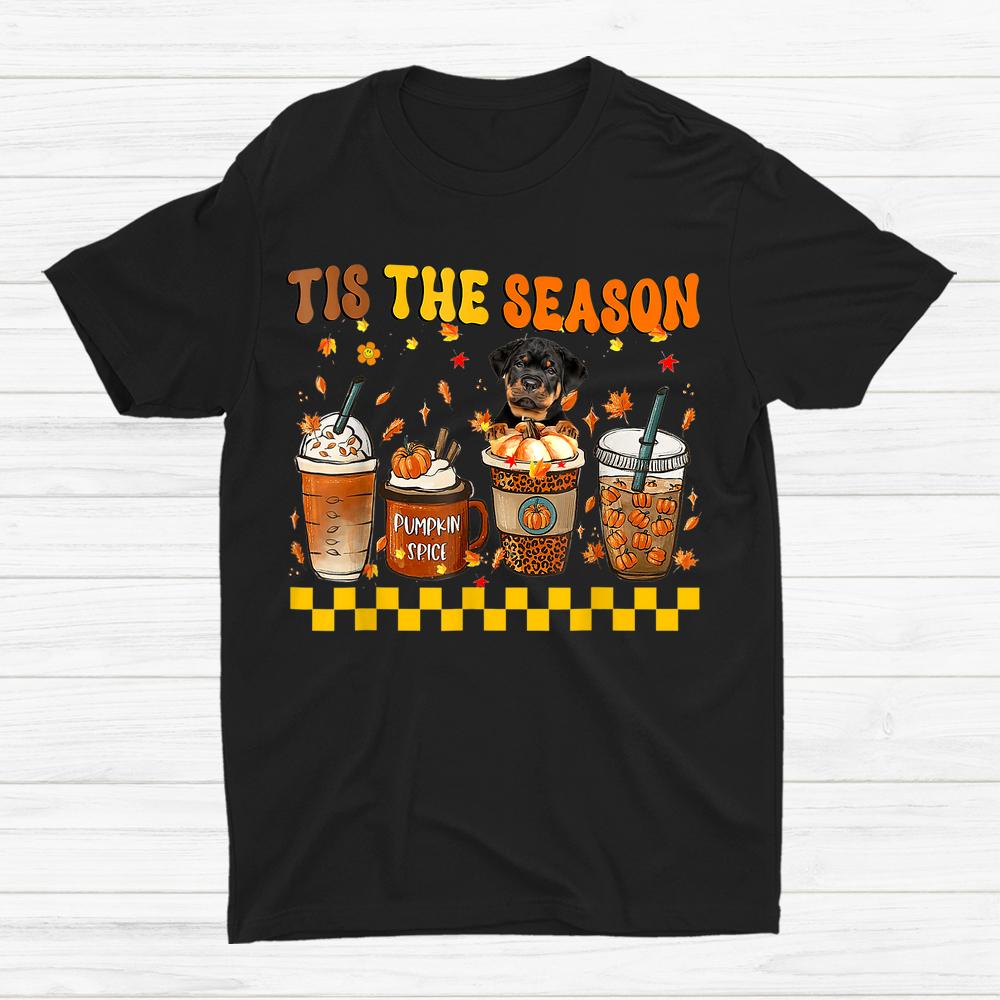 Tis The Season Coffee Pumpkin Rottweiler Halloween Fall Shirt Tis The Season Coffee Pumpkin Rottweiler Halloween Fall Shirt