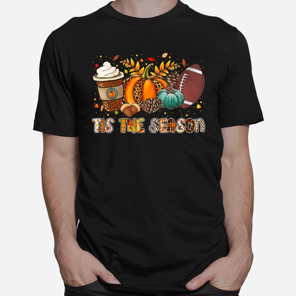 Tis’ The Season Leopard Pumpkin Football Halloween Shirt 10 tis the season leopard pumpkin football halloween shirt 1 1