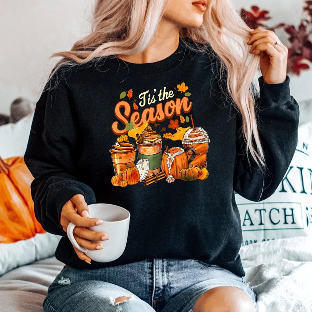Tis The Season Pumpkin Spice Latte Halloween Shirt Tis The Season Pumpkin Spice Latte Halloween Shirt