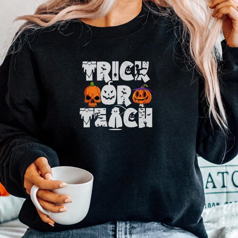 Trick Or Teach Ghost Teacher Halloween Shirt Trick Or Teach Ghost Teacher Halloween Shirt