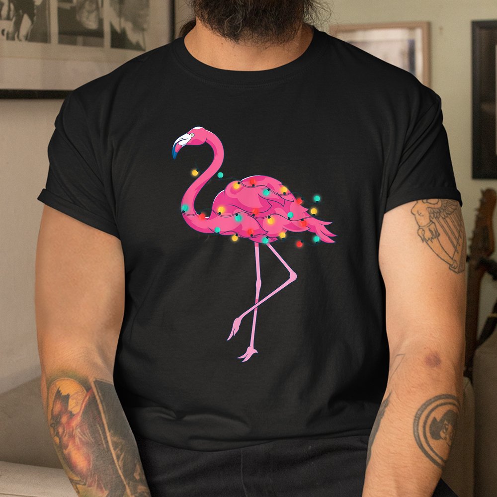 Tropical Pink Flamingo Hawaii Summer Xmas Christmas In July Shirt Tropical Pink Flamingo Hawaii Summer Xmas Christmas In July Shirt