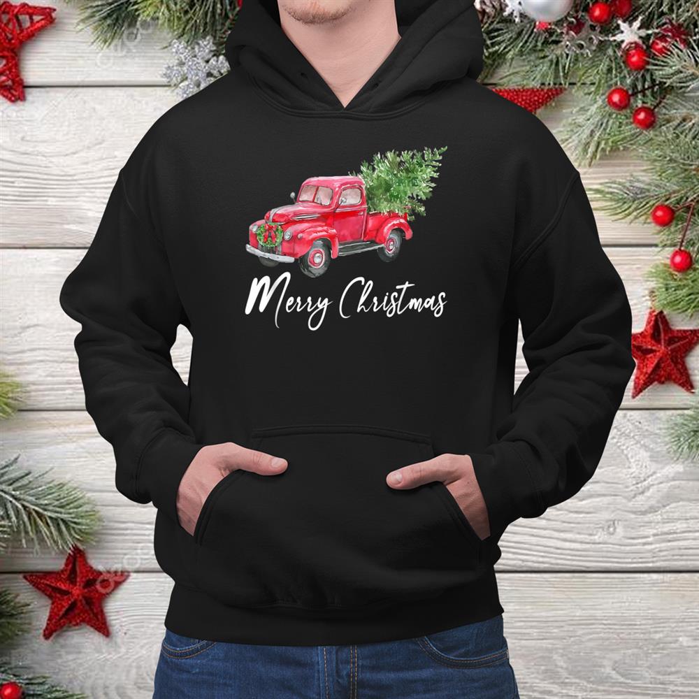 Truck Buffalo Plaid Christmas Tree Shirt Truck Buffalo Plaid Christmas Tree Shirt