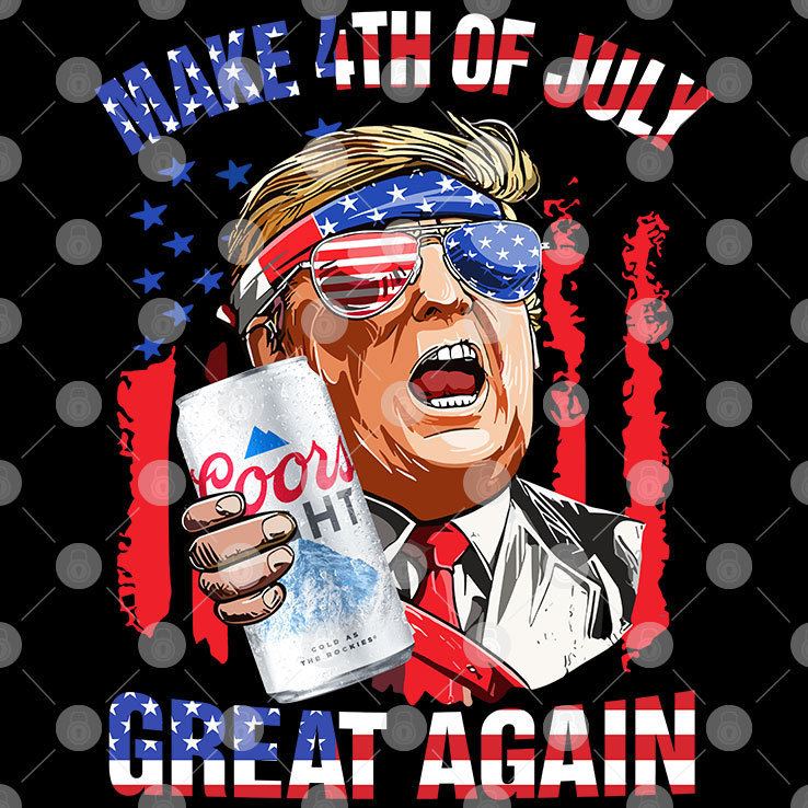 Trump Coors Light Make 4th Of July Great Again T Shirt Trump Coors Light Make 4th Of July Great Again T Shirt