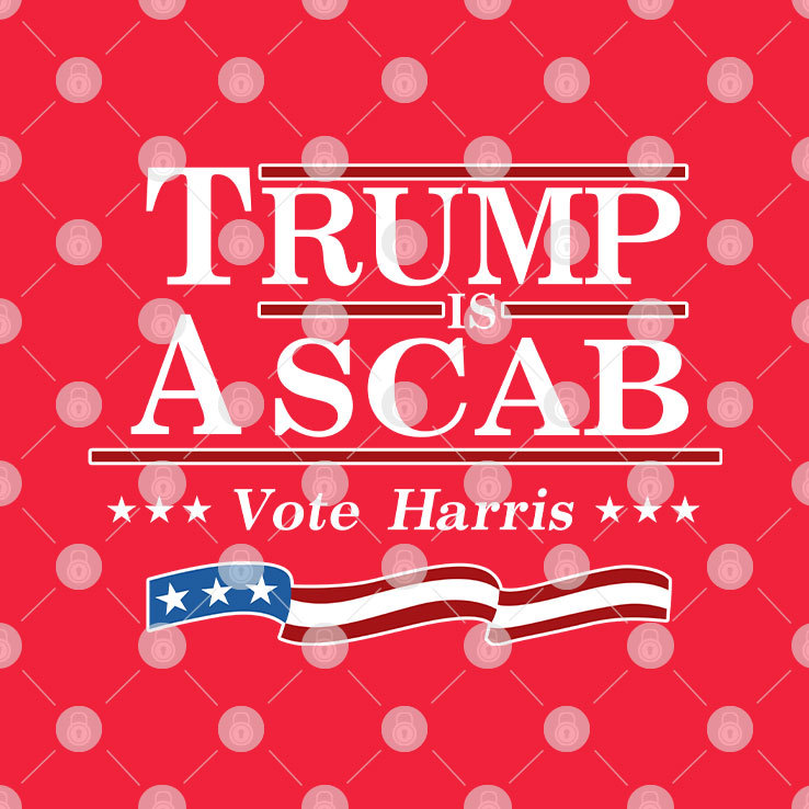 Trump Is A Scab Vote Harris Flag 2024 Shirt Trump Is A Scab Vote Harris Flag 2024 Shirt