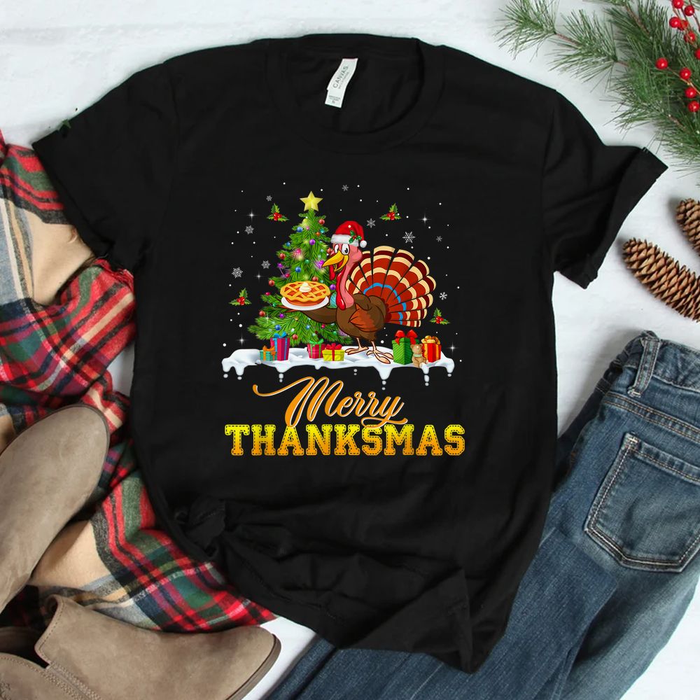Turkey Santa Merry Thanksmas Christmas Thanksgiving Shirt Turkey Santa Merry Thanksmas Christmas Thanksgiving Shirt