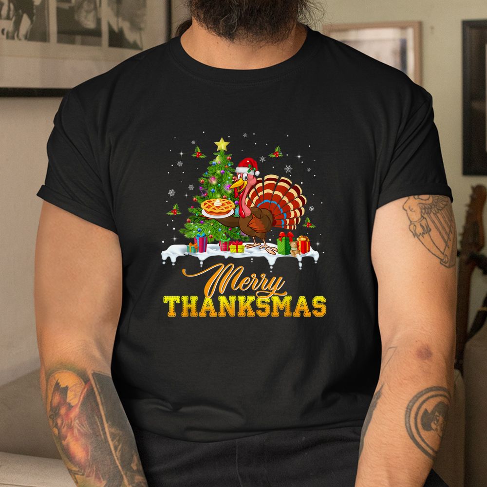 Turkey Santa Merry Thanksmas Christmas Thanksgiving Shirt Turkey Santa Merry Thanksmas Christmas Thanksgiving Shirt