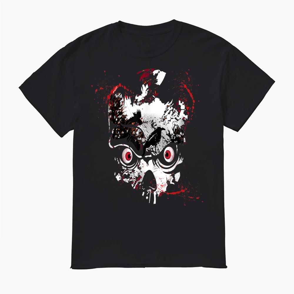 Twear Tees Scary Skull Red Eye Bloody Halloween Fun Shirt Twear Tees Scary Skull Red Eye Bloody Halloween Fun Shirt