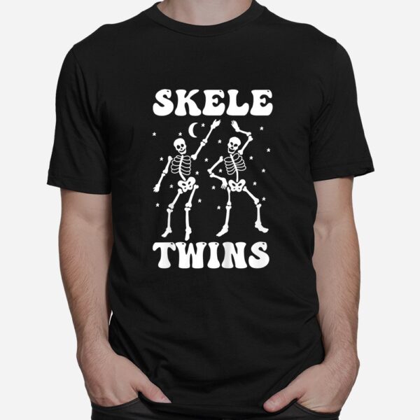 Twins Halloween Matching Skeletwins Funny Dancing Skeletons Shirt 6 Twins Halloween Matching Skeletwins Funny Dancing Skeletons Shirt