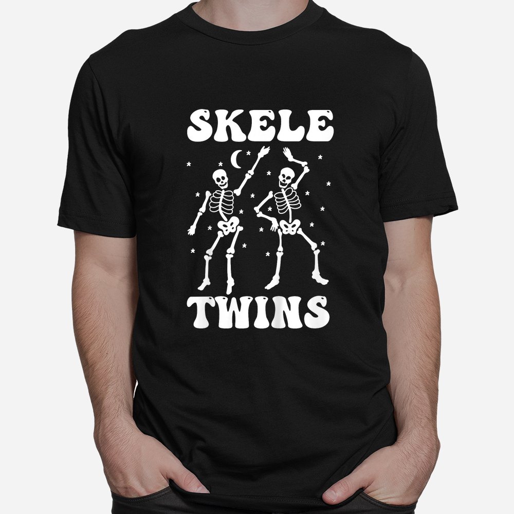 Twins Halloween Matching Skeletwins Funny Dancing Skeletons Shirt 10 twins halloween matching skeletwins funny dancing skeletons shirt 1 1
