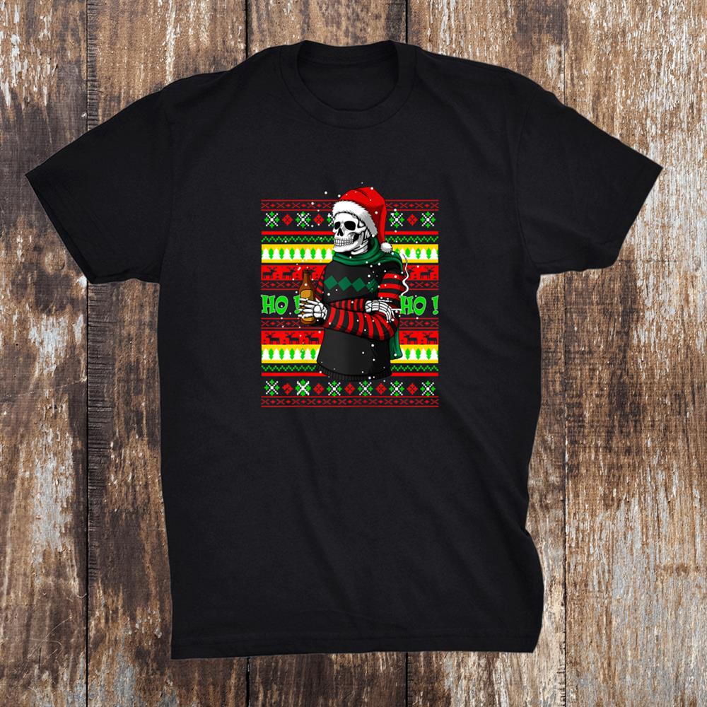 Ugly Christmas Skull Santa Shirt Ugly Christmas Skull Santa Shirt