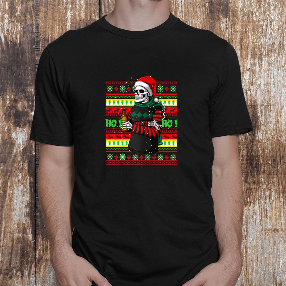 Ugly Christmas Skull Santa Shirt Ugly Christmas Skull Santa Shirt