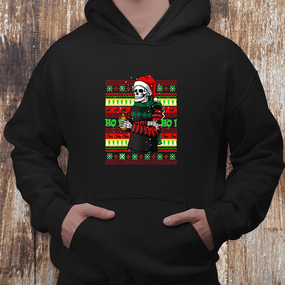 Ugly Christmas Skull Santa Shirt Ugly Christmas Skull Santa Shirt