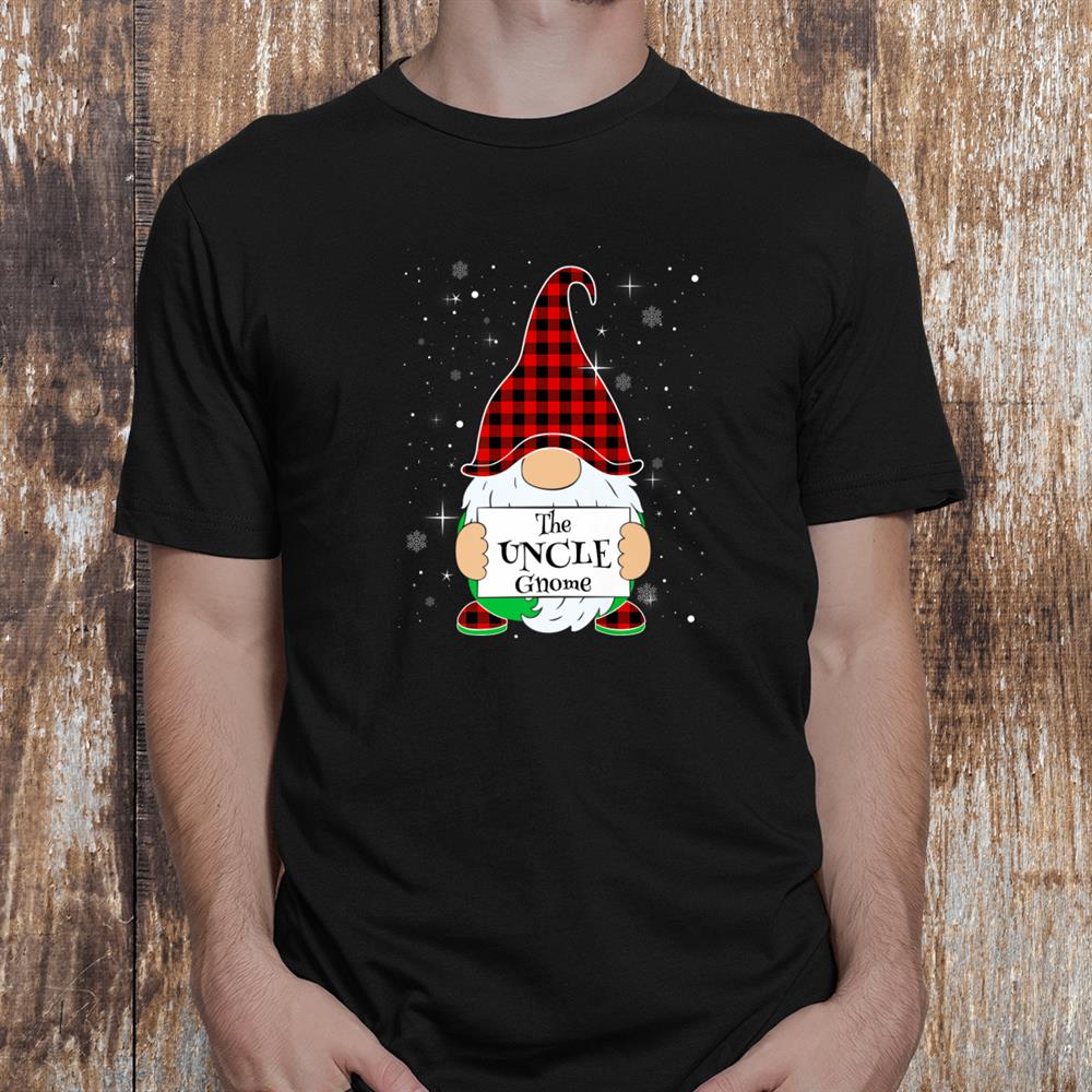 Uncle Gnome Family Matching Christmas Gnome Buffalo Plaid Shirt Uncle Gnome Family Matching Christmas Gnome Buffalo Plaid Shirt
