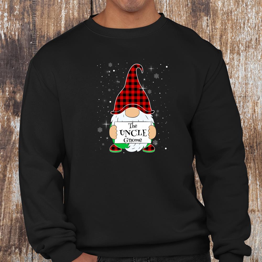 Uncle Gnome Family Matching Christmas Gnome Buffalo Plaid Shirt Uncle Gnome Family Matching Christmas Gnome Buffalo Plaid Shirt