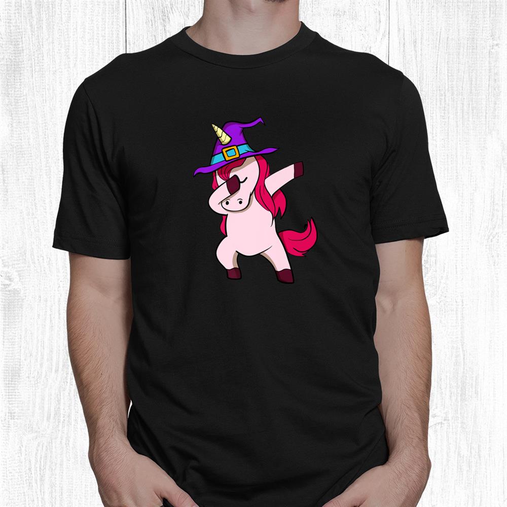 Unicorn Halloween Dabbing Witch Shirt Unicorn Halloween Dabbing Witch Shirt