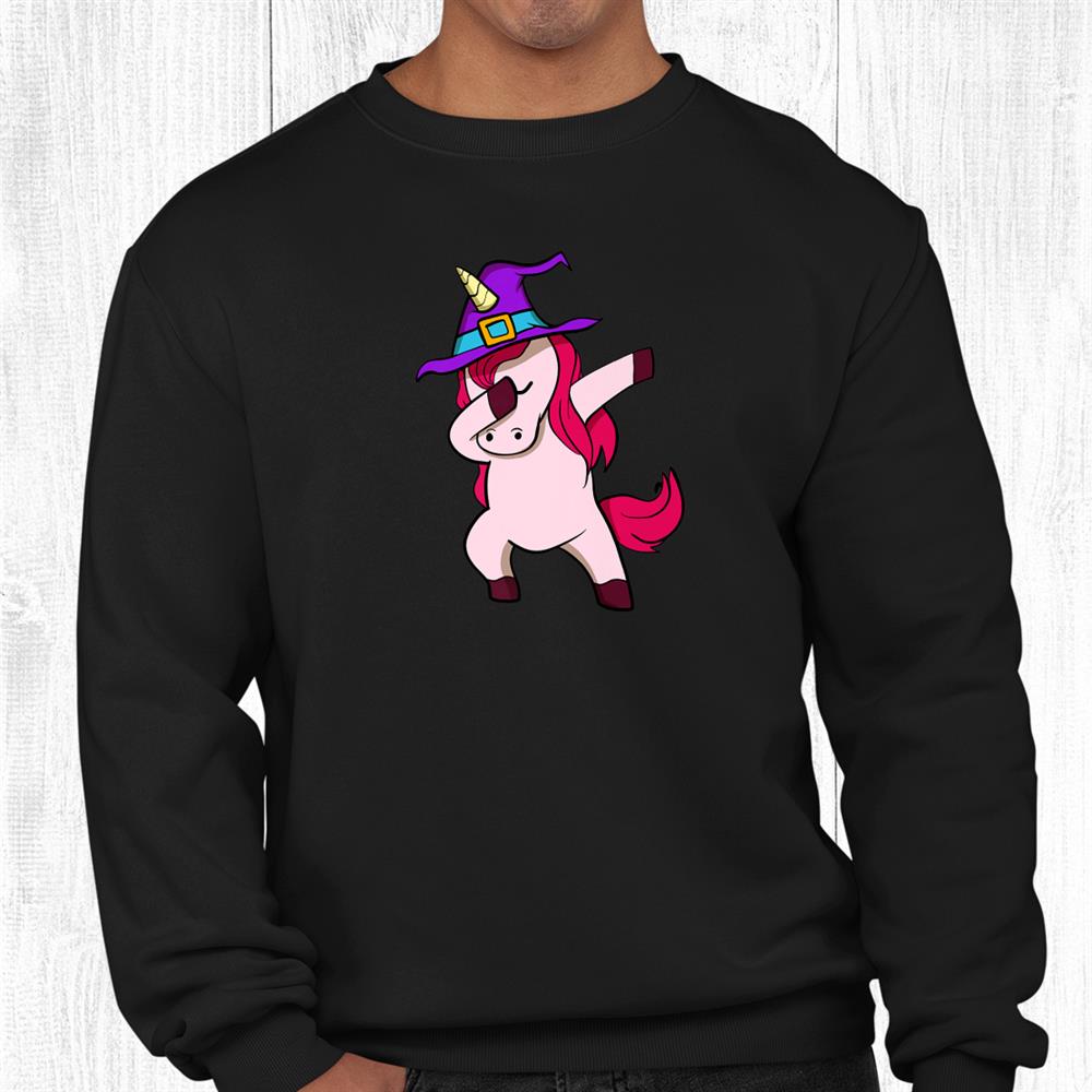 Unicorn Halloween Dabbing Witch Shirt Unicorn Halloween Dabbing Witch Shirt