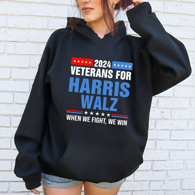 Veterans For Harris Walz 2024 When We Fight We Win Shirt Veterans For Harris Walz 2024 When We Fight We Win Shirt