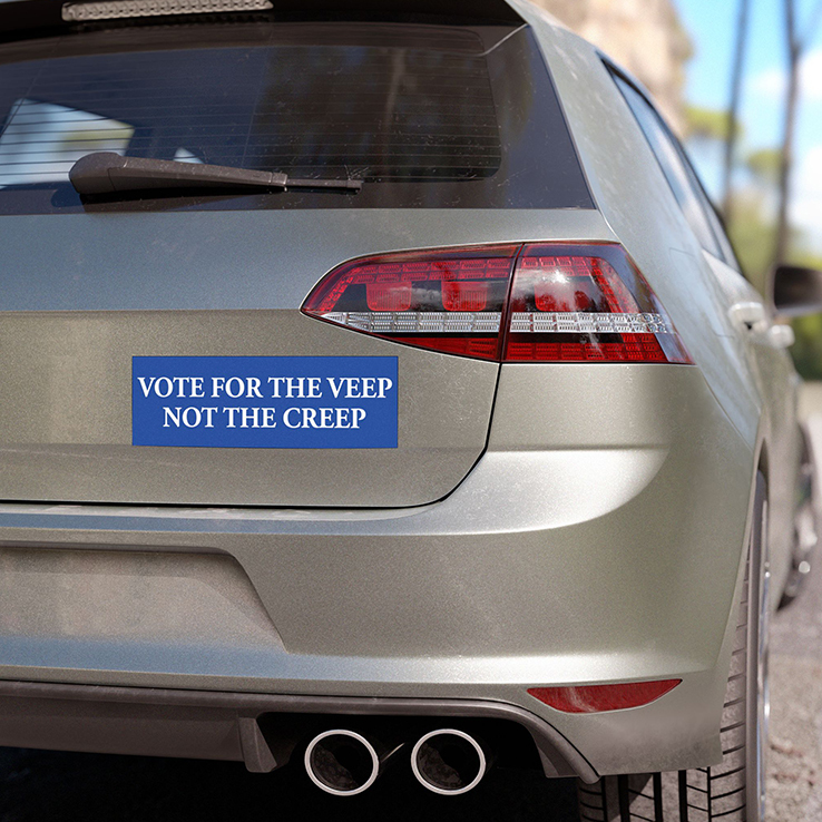 Vote For The Veep Not The Creep Car Magnet Vote For The Veep Not The Creep Car Magnet