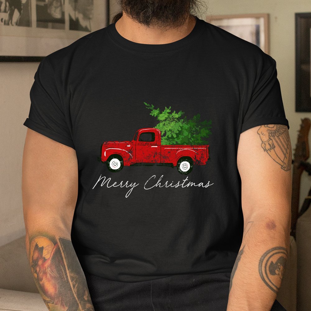 Wagon Christmas Shirt Tree On Truck Wagon Christmas Shirt Tree On Truck