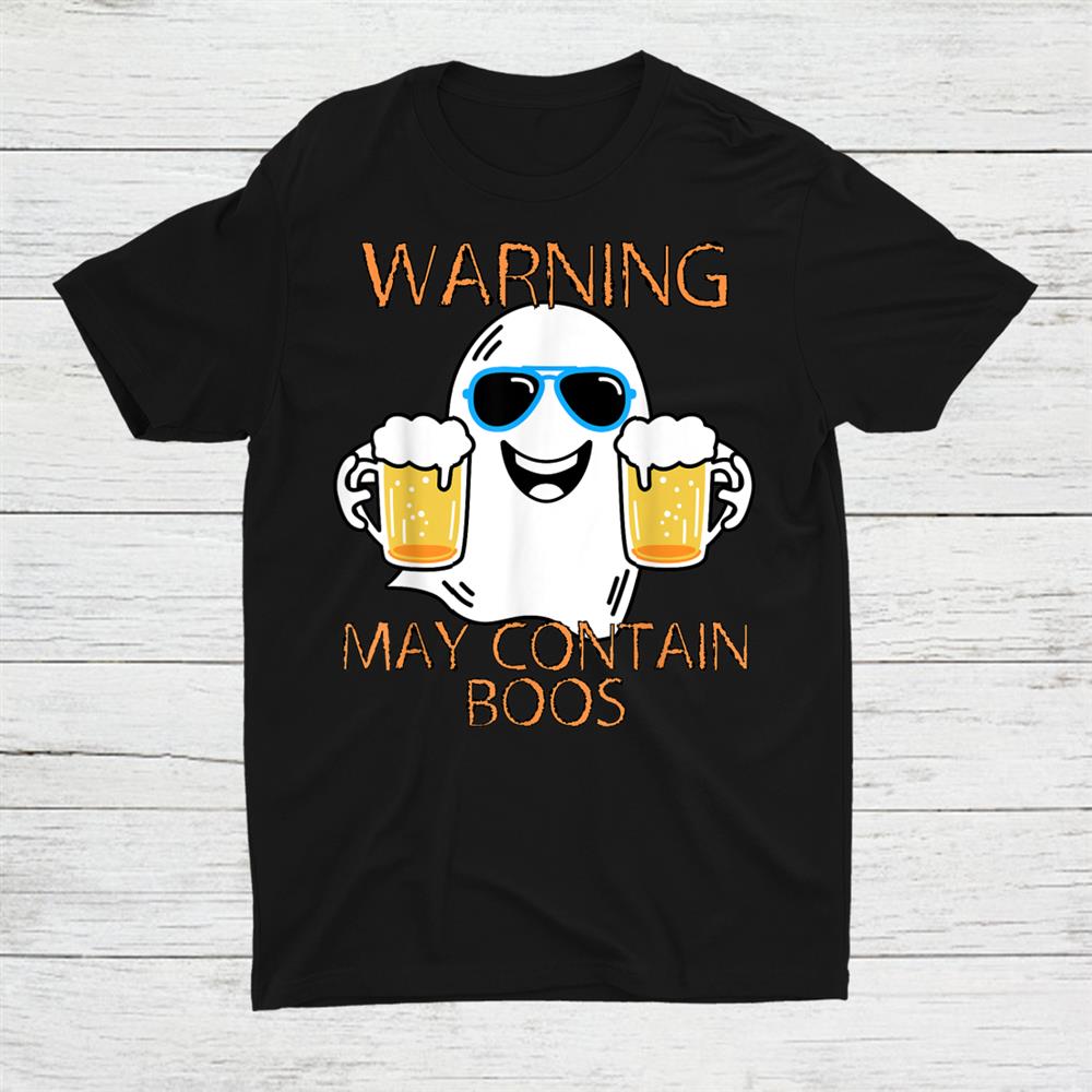 Warning May Contain Boos Mens Halloween Shirt Warning May Contain Boos Mens Halloween Shirt