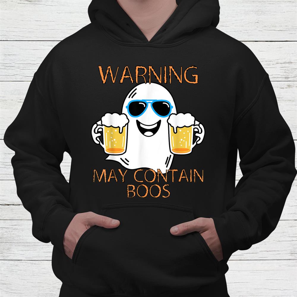Warning May Contain Boos Mens Halloween Shirt Warning May Contain Boos Mens Halloween Shirt