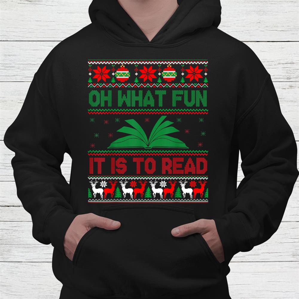 What Fun It Is To Read Librarian Christmas Books Lover Shirt What Fun It Is To Read Librarian Christmas Books Lover Shirt