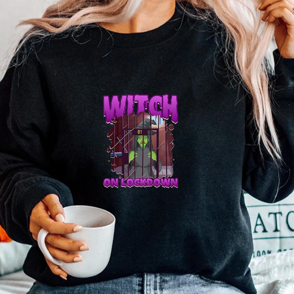 Witch On Lockdown Witch Halloween Shirt Witch On Lockdown Witch Halloween Shirt