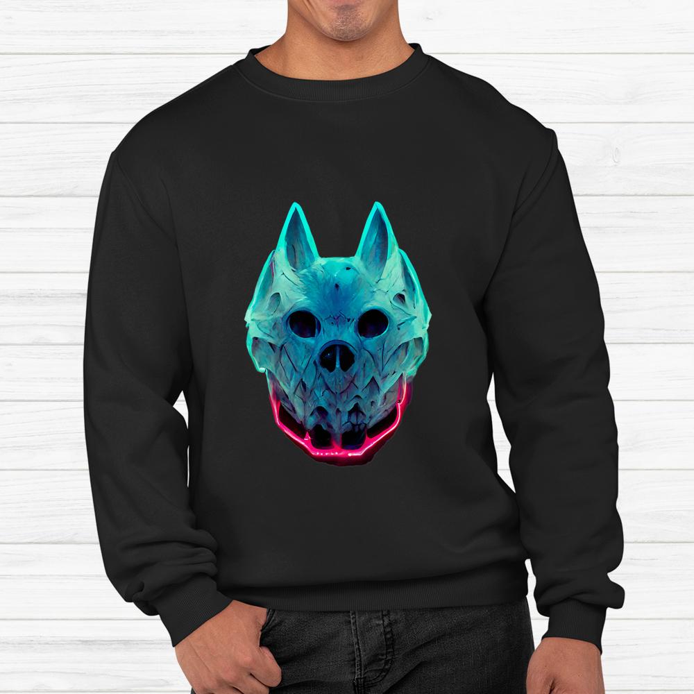 Wolf Skull Face For Halloween Colors Shirt Wolf Skull Face For Halloween Colors Shirt