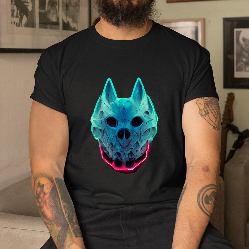Wolf Skull Face For Halloween Colors Shirt Wolf Skull Face For Halloween Colors Shirt
