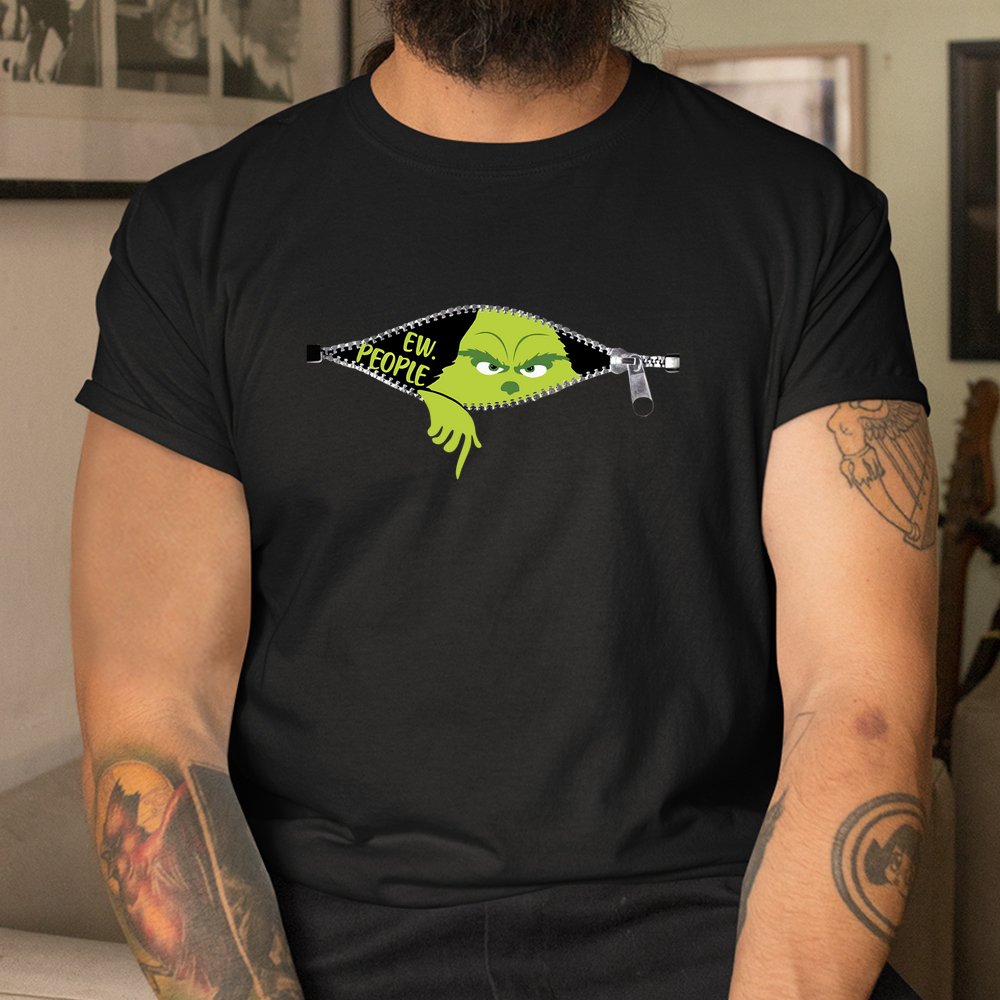 Xmas Green Color Saying Ew People Christmas Shirt Xmas Green Color Saying Ew People Christmas Shirt