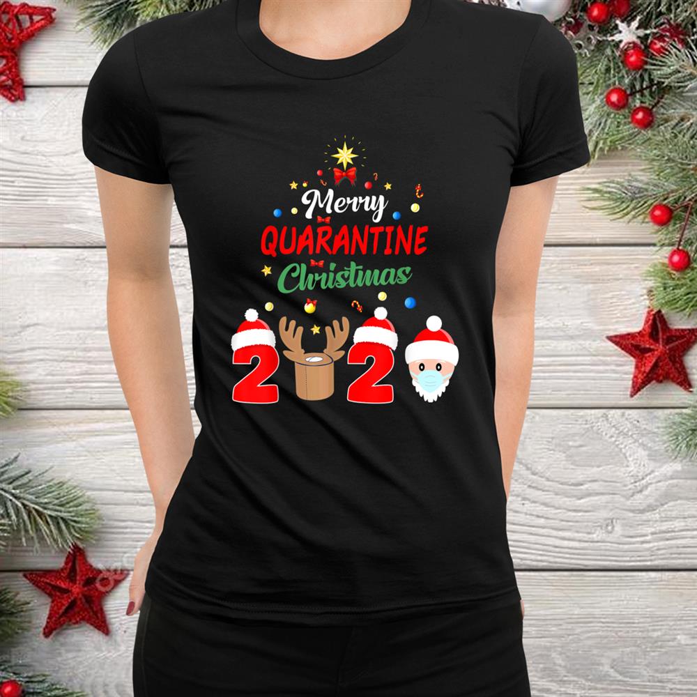 Xmas Pajamas Holidays Merry Quarantine Christmas Shirt Xmas Pajamas Holidays Merry Quarantine Christmas Shirt