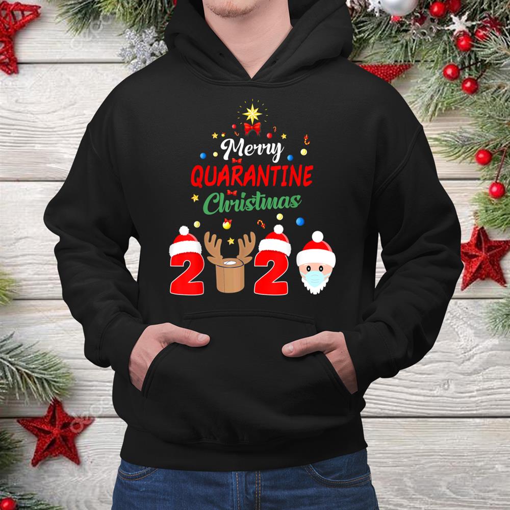 Xmas Pajamas Holidays Merry Quarantine Christmas Shirt Xmas Pajamas Holidays Merry Quarantine Christmas Shirt