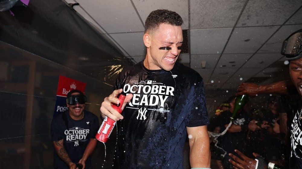 October Ready Yankees Shirt 3 Yankees celebrate after clinching a playoff berth