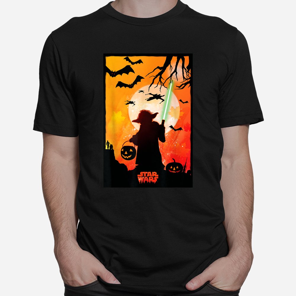 Yoda Silhouette Halloween Shirt Yoda Silhouette Halloween Shirt