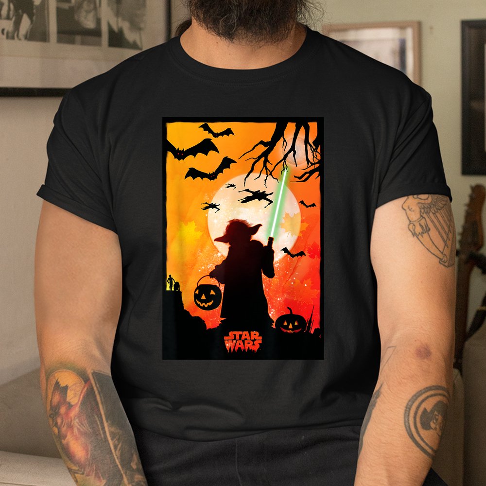 Yoda Silhouette Halloween Shirt Yoda Silhouette Halloween Shirt
