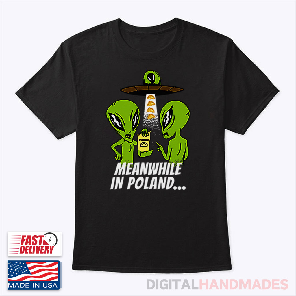 Alien Abduction Pierogi Polish Meanwhile In Poland Shirt Alien Abduction Pierogi Polish Meanwhile In Poland Shirt