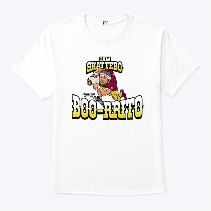 Cam Skattebo Powered By The Boo-Rrito T Shirt Cam Skattebo Powered By The Boo-Rrito T Shirt