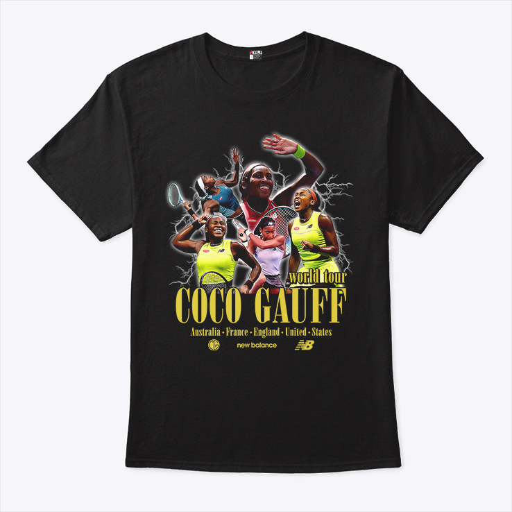 Coco Gauff World Tour T Shirt Coco Gauff World Tour T Shirt