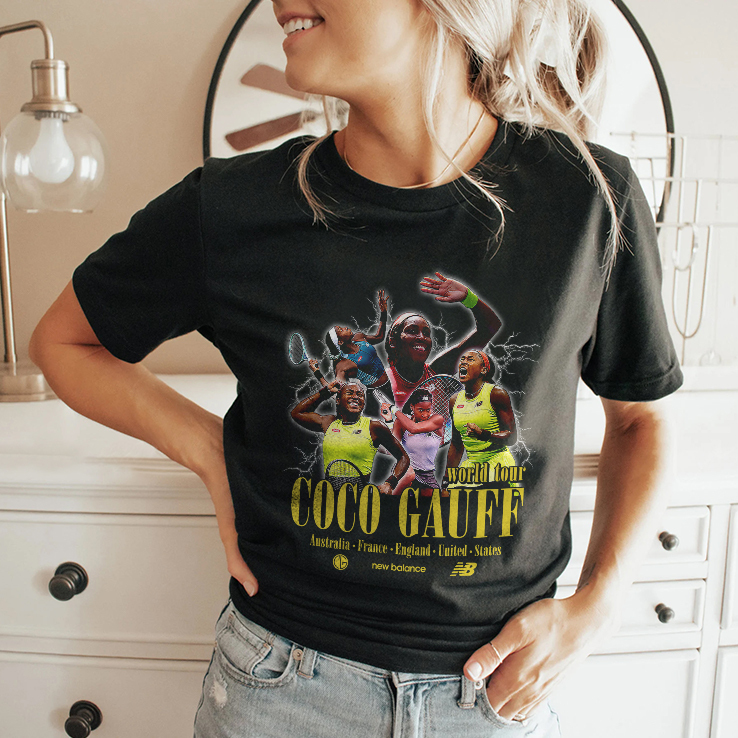 Coco Gauff World Tour T Shirt Coco Gauff World Tour T Shirt