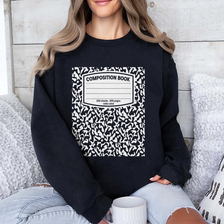 Composition Book Notebook T Shirt Composition Book Notebook T Shirt