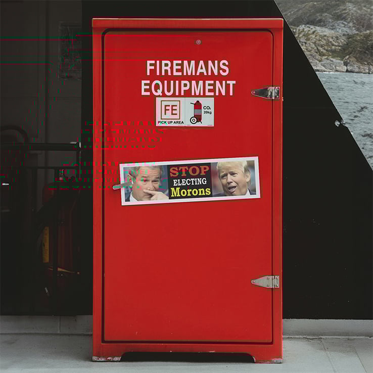 George W. Bush Stop Electing Morons Anti Trump Car Magnet George W. Bush Stop Electing Morons Anti Trump Car Magnet