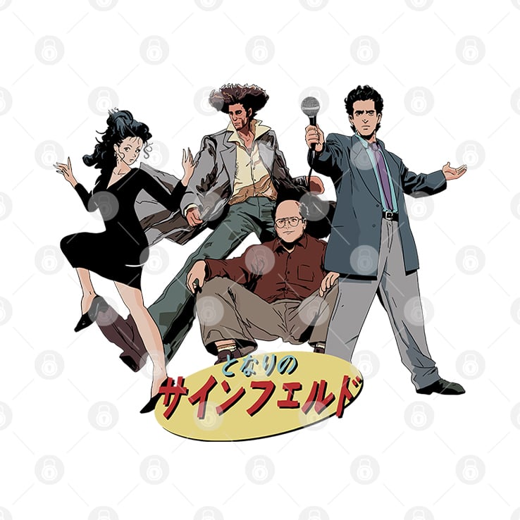 Japanese 90s Sitcom Seinfeld T Shirt Japanese 90s Sitcom Seinfeld T Shirt