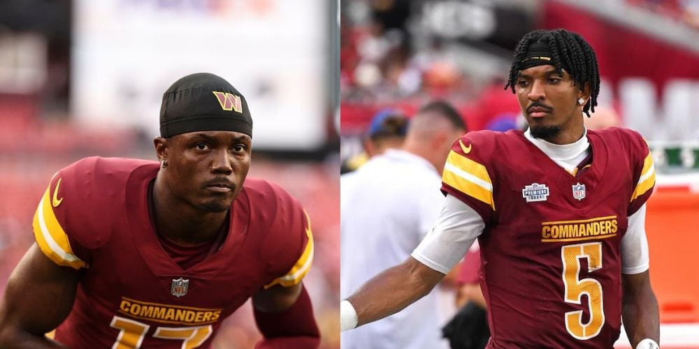 Jayden Daniels and Terry McLaurin