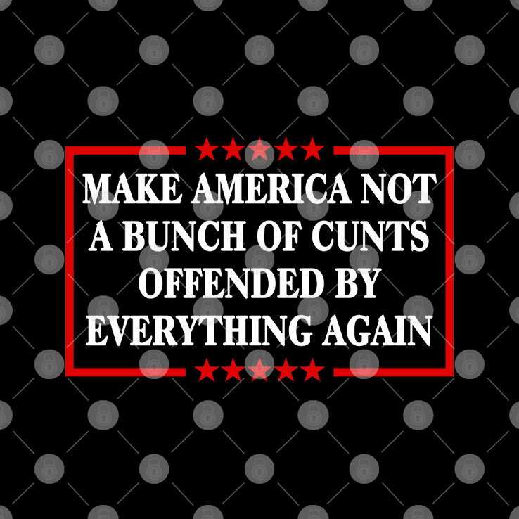 Make America Not A Bunch Of Cunts Offended By Everything Again Tee Shirt Make America Not A Bunch Of Cunts Offended By Everything Again Tee Shirt