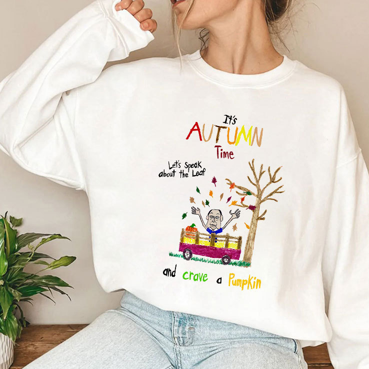 It’s Autumn Time Let’s Speak About The Leaf And Carve A Pumpkin Shirt It’s Autumn Time Let’s Speak About The Leaf And Carve A Pumpkin Shirt