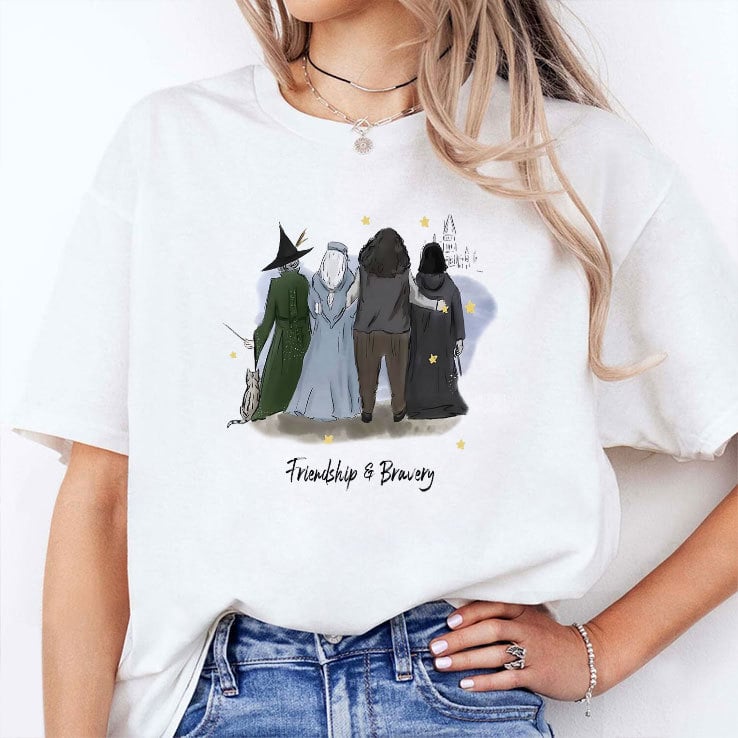 Mcgonagall Friendship And Bravery Rest In Peace Maggie Smith Shirt Mcgonagall Friendship And Bravery Rest In Peace Maggie Smith Shirt