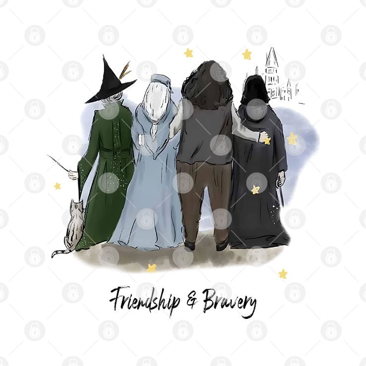 Mcgonagall Friendship And Bravery Rest In Peace Maggie Smith Shirt Mcgonagall Friendship And Bravery Rest In Peace Maggie Smith Shirt