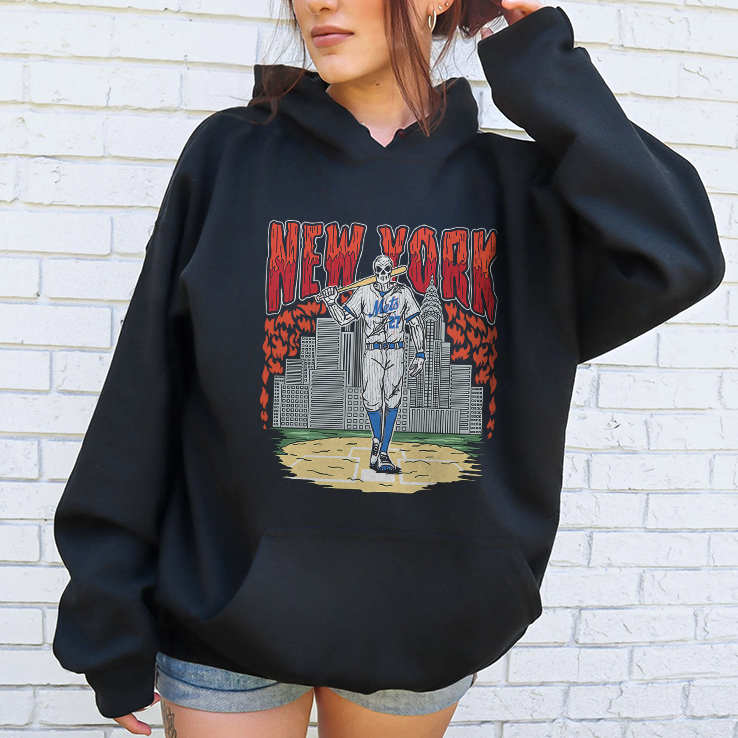 Reed Garrett New York Mets Skull Shirt Reed Garrett New York Mets Skull Shirt