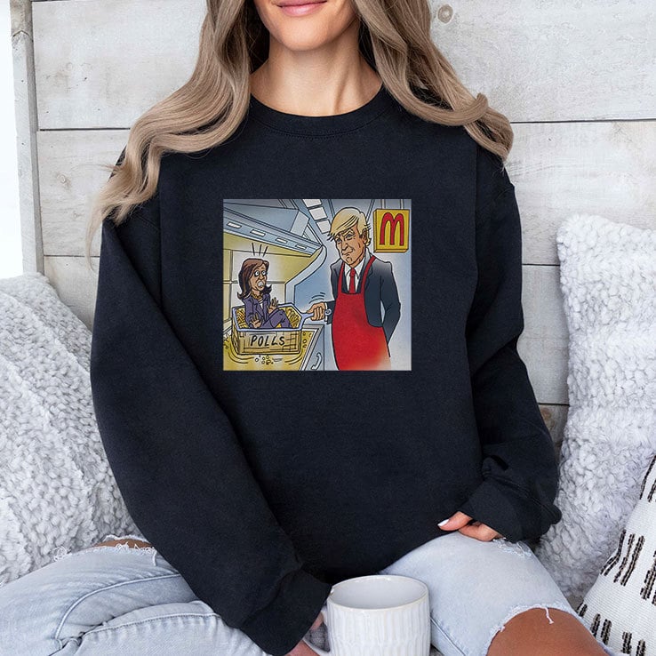 Trump Is Cooking Kamala In The Polls McDonald’s Shirt Trump Is Cooking Kamala In The Polls McDonald’s Shirt